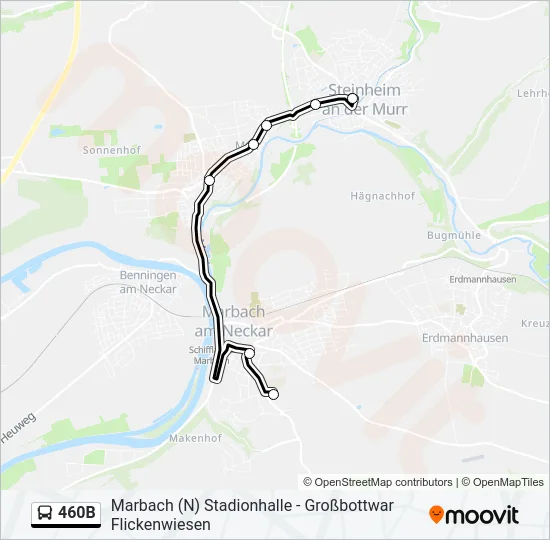460B  Line Map