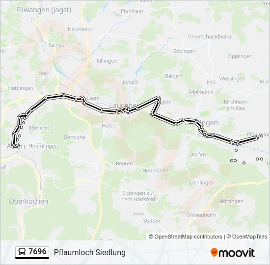 7696  Line Map