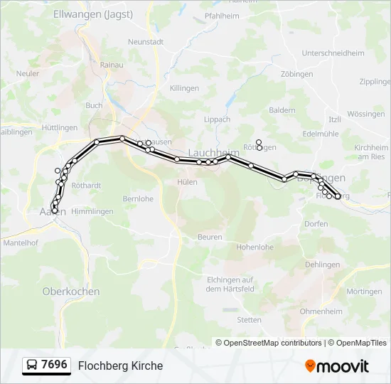 7696  Line Map