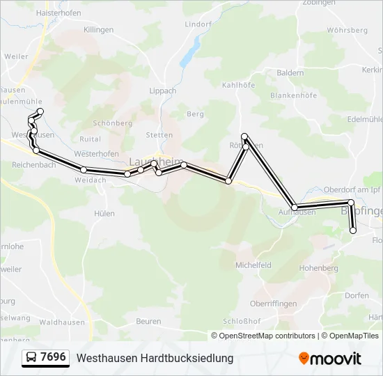 7696  Line Map