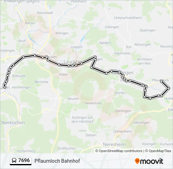 7696  Line Map