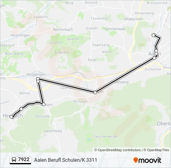 7922  Line Map