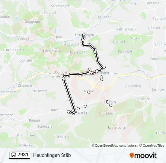 7931  Line Map