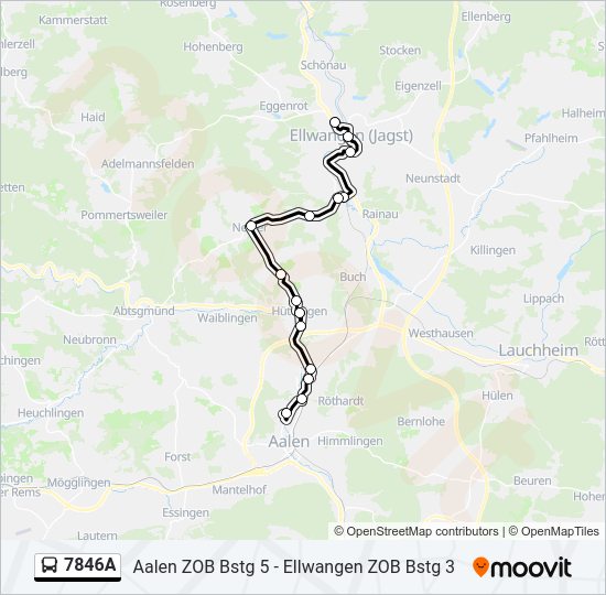  7846A: карта маршрута