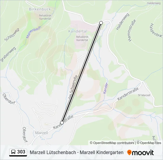 303  Line Map