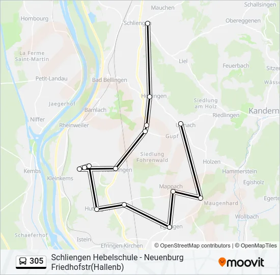 305  Line Map