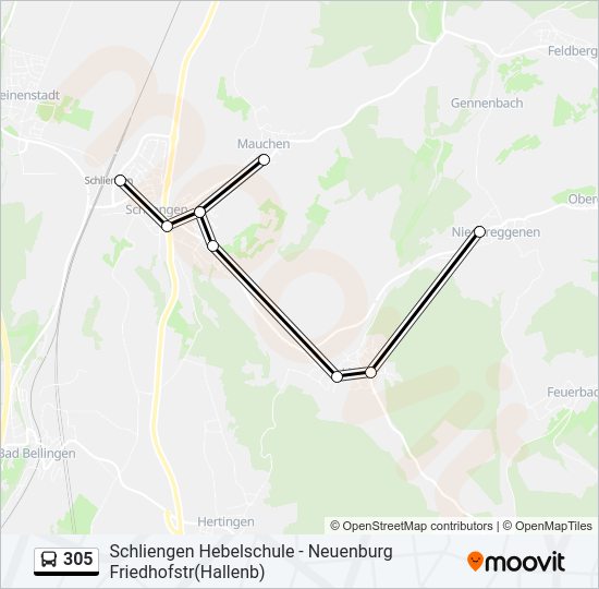 305  Line Map