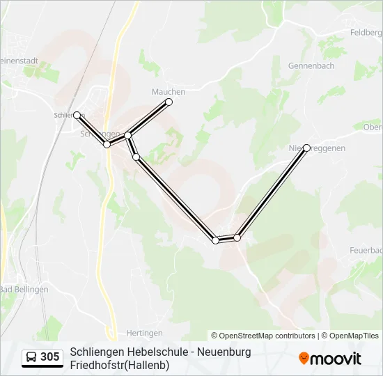 305  Line Map