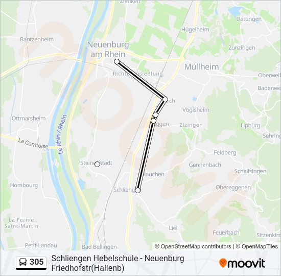 305  Line Map
