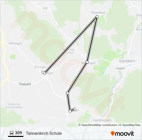 309  Line Map