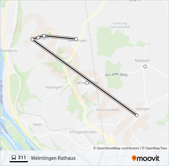 311  Line Map