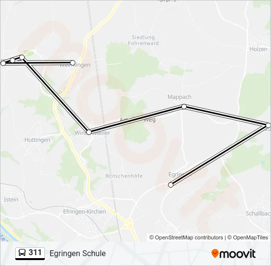 311  Line Map