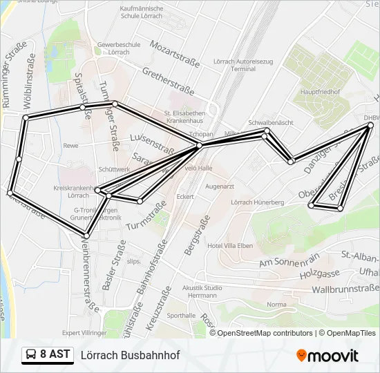 8 AST  Line Map