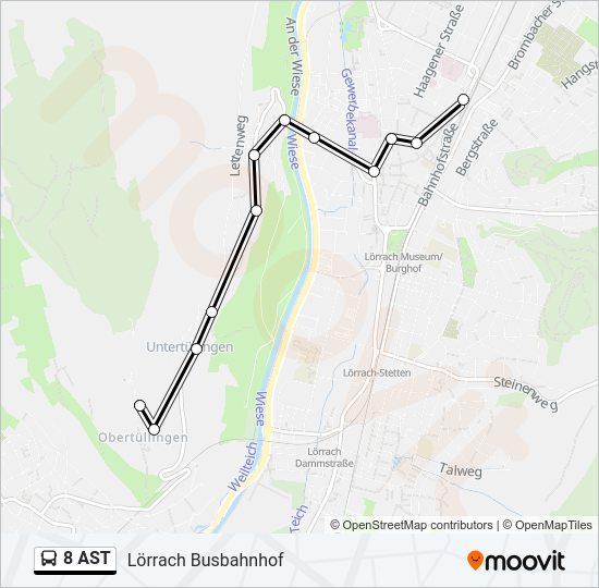 8 AST  Line Map