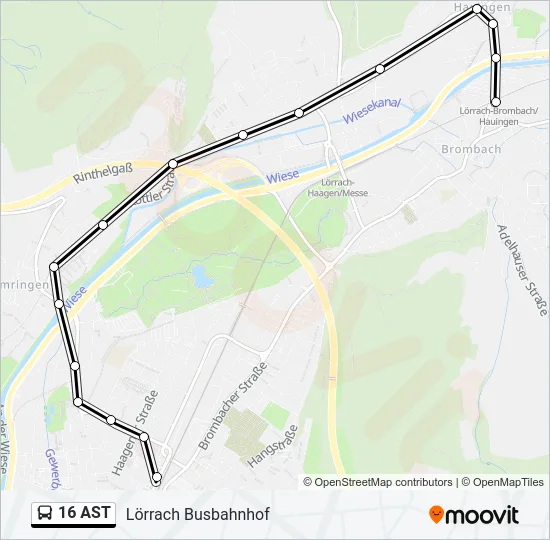 16 AST  Line Map