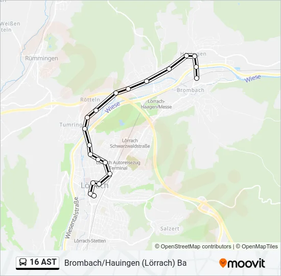 16 AST  Line Map