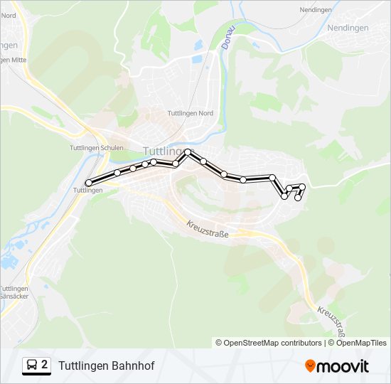 2 bus Line Map