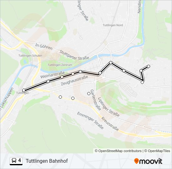 4 Bus Line Map