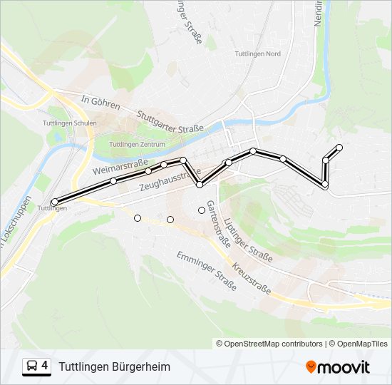 4 Bus Line Map