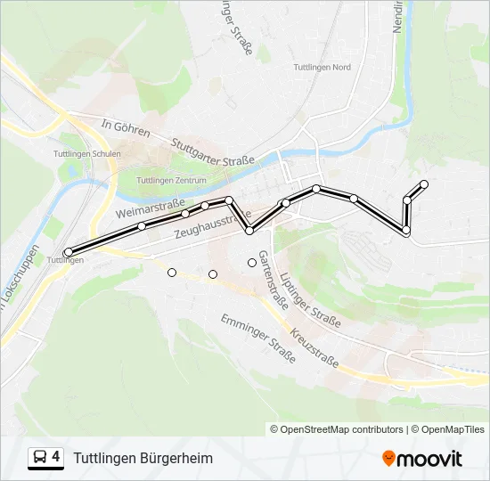 4 Bus Line Map