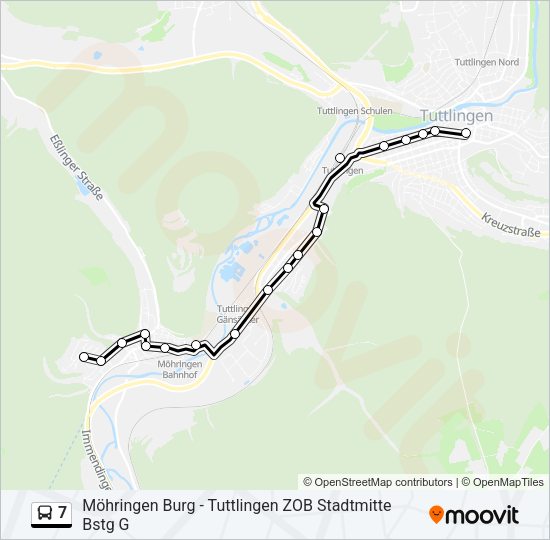 7 Bus Line Map