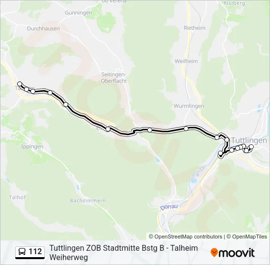 112 Bus Line Map