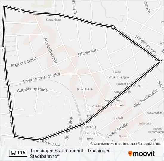 115 Bus Line Map