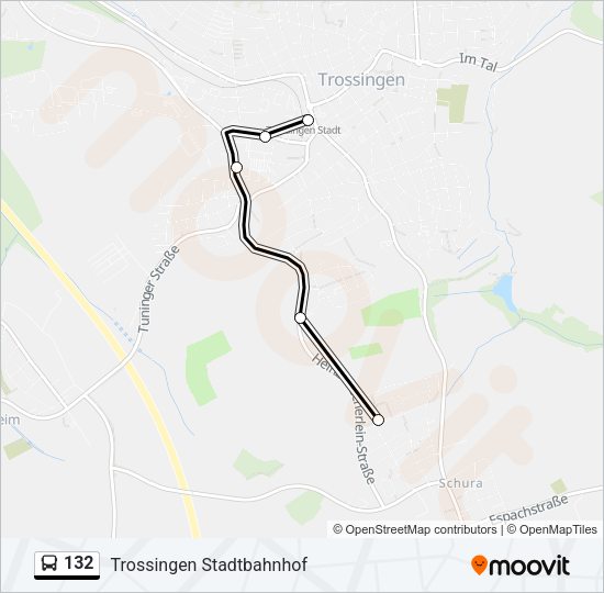 132 Bus Line Map