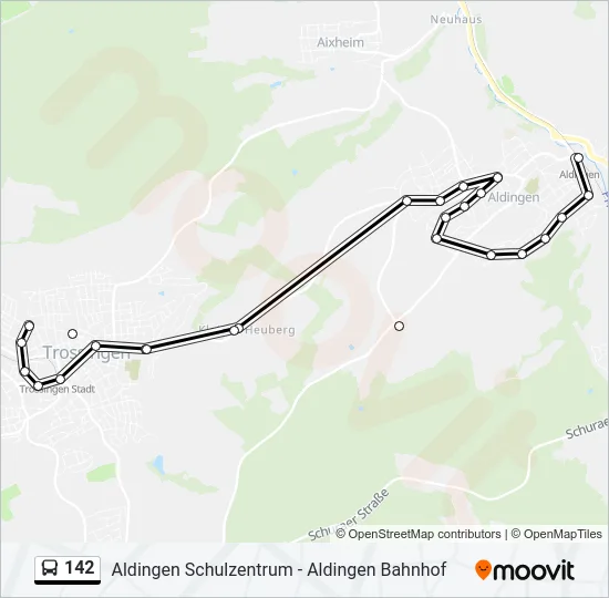 142 Bus Line Map