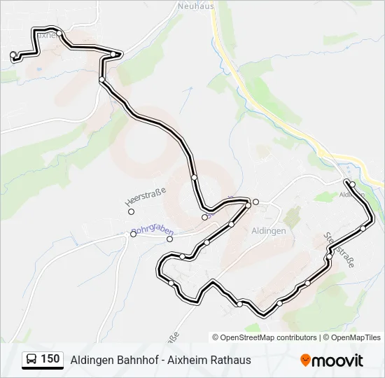 150 Bus Line Map