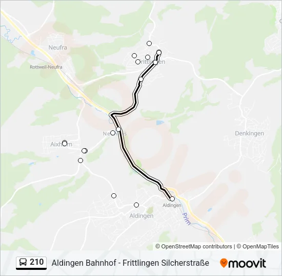 210 Bus Line Map