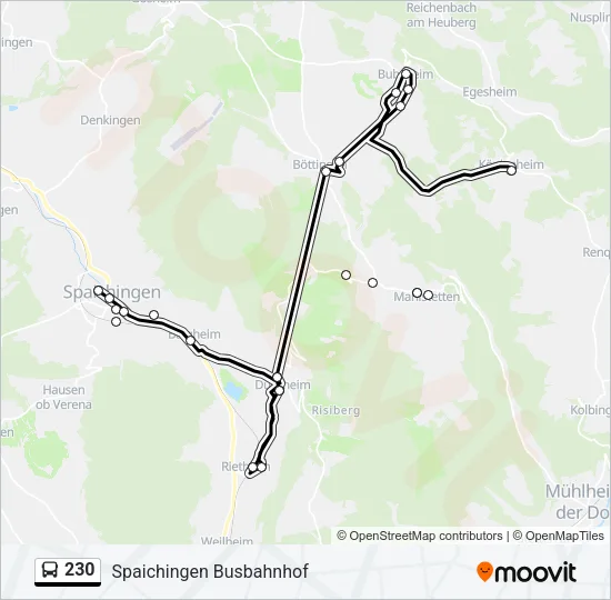 230 Bus Line Map