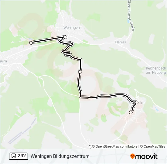 242 Bus Line Map