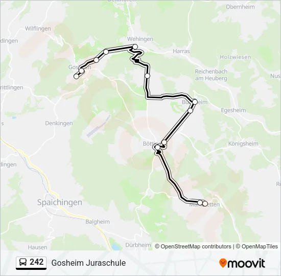 242 Bus Line Map