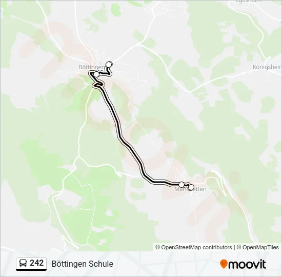 242 Bus Line Map