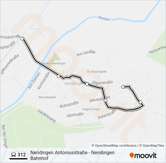 312 Bus Line Map