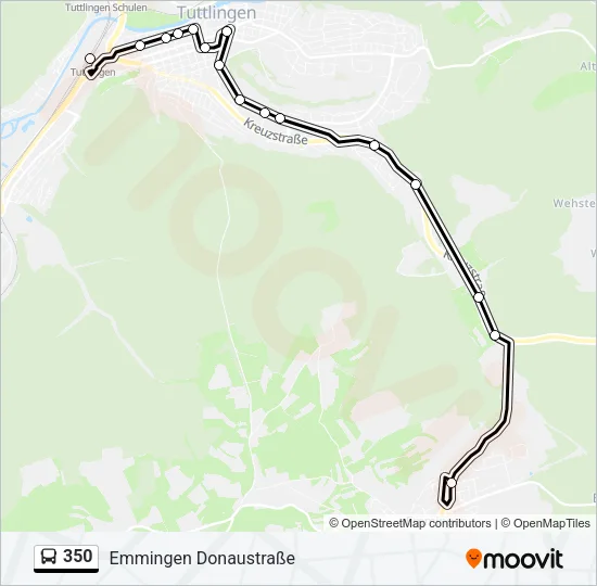 350 Bus Line Map