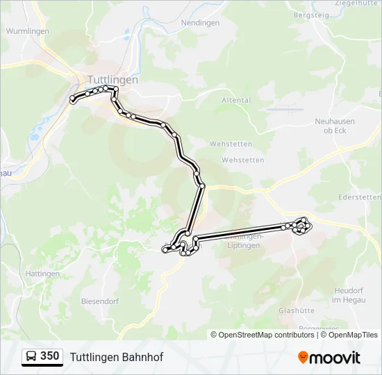 350 Bus Line Map