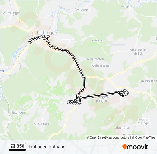 350 Bus Line Map