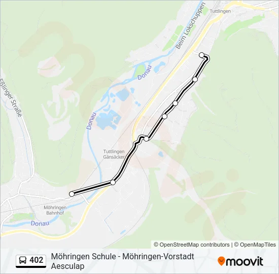 402 Bus Line Map