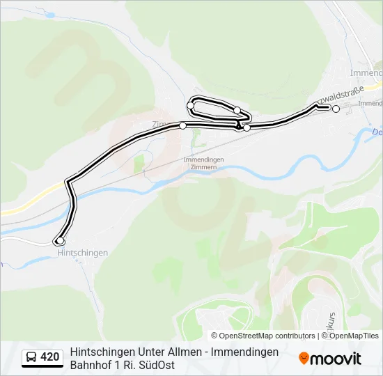 420 Bus Line Map