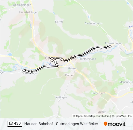 430 Bus Line Map