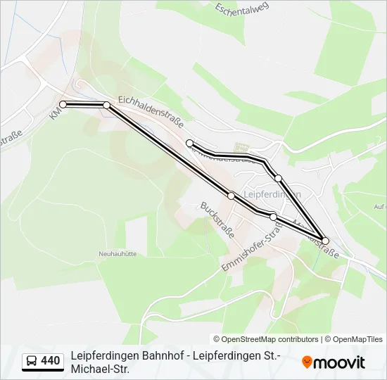 440 Bus Line Map