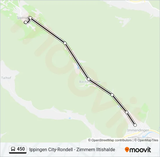 450 Bus Line Map