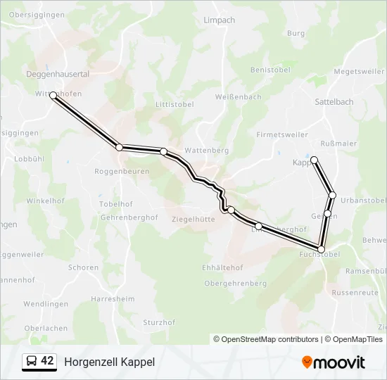 42 Bus Line Map