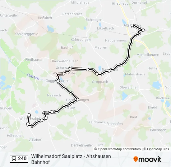 240 Bus Line Map