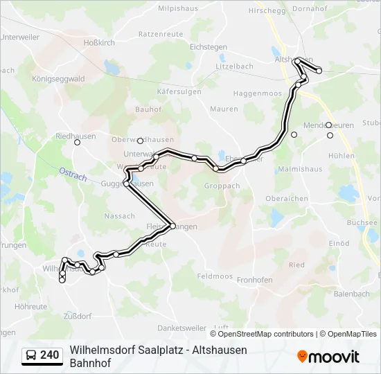 240 Bus Line Map