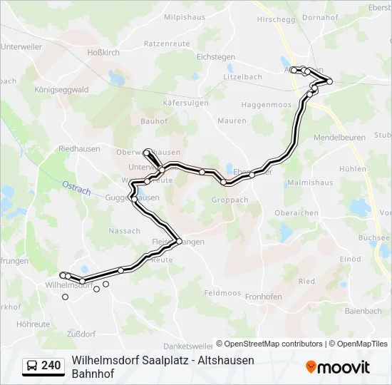 240 Bus Line Map