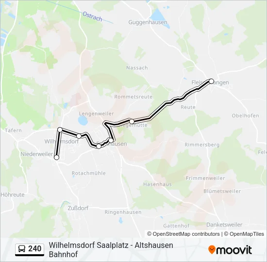240 Bus Line Map