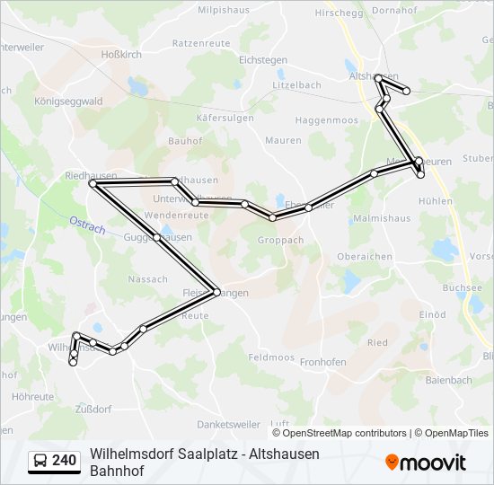 240 Route: Schedules, Stops & Maps - Wilhelmsdorf Zußdorfer Straße ...